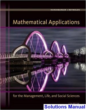 mathematical applications management life social sciences 11th edition harshbarger solutions manual