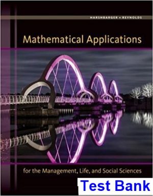 mathematical applications management life social sciences 11th edition harshbarger test bank