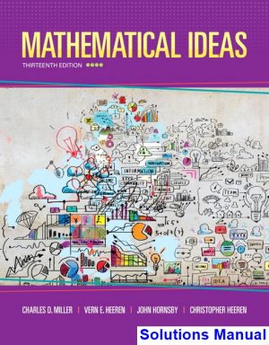 mathematical ideas 13th edition miller solutions manual