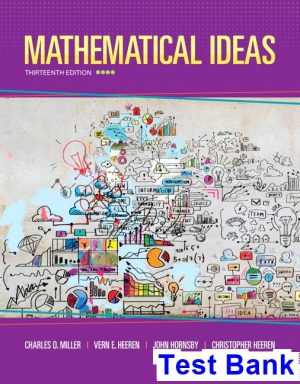 mathematical ideas 13th edition miller test bank