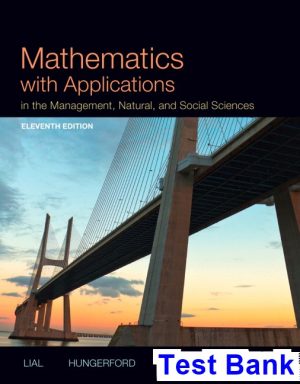 mathematics applications management natural social sciences 11th edition lial test bank