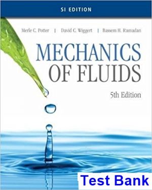 mechanics fluids si edition 5th edition potter test bank