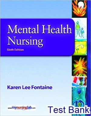 mental health nursing 6th edition fontaine test bank