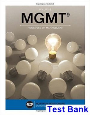 mgmt 9th edition williams test bank