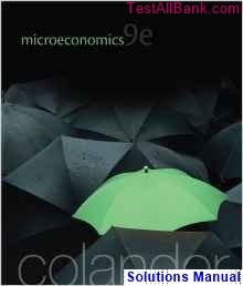 microeconomics 9th edition colander solutions manual