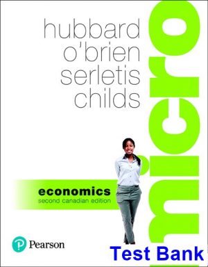 microeconomics canadian 2nd edition hubbard test bank