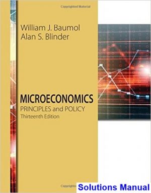 microeconomics principles policy 13th edition baumol solutions manual