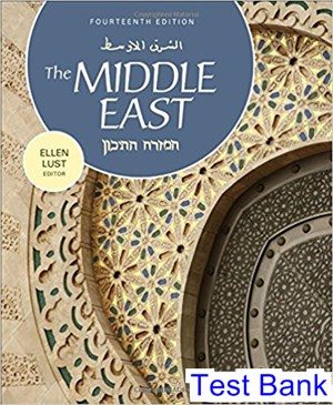 middle east 14th edition lust test bank