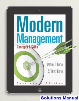 modern management concepts skills 14th edition certo solutions manual