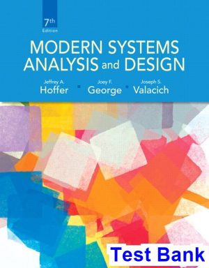 modern systems analysis design 7th edition hoffer test bank