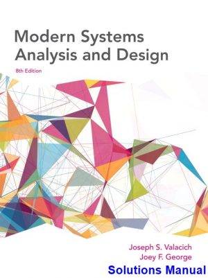 modern systems analysis design 8th edition valacich solutions manual