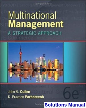 multinational management 6th edition cullen solutions manual