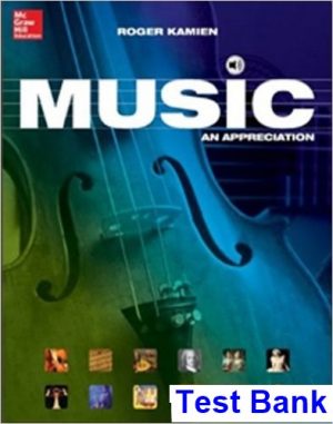 music appreciation brief 8th edition roger kamien test bank
