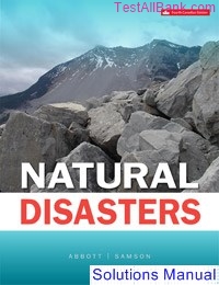 Natural Disasters Canadian 4th Edition Abbott Solutions Manual