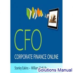 new corporate finance online 1st edition eakins solutions manual