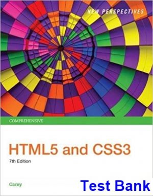 new perspectives html5 css3 comprehensive 7th edition carey test bank