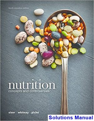nutrition concepts controversies canadian 4th edition sizer solutions manual