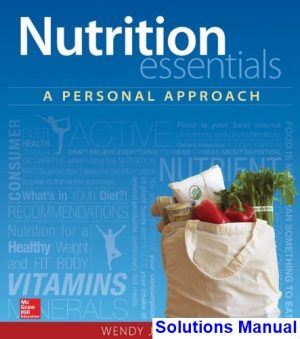 nutrition essentials personal approach 1st edition schiff solutions manual