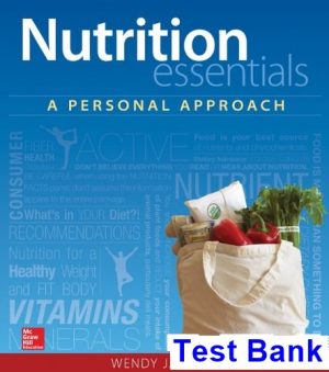 nutrition essentials personal approach 1st edition schiff test bank