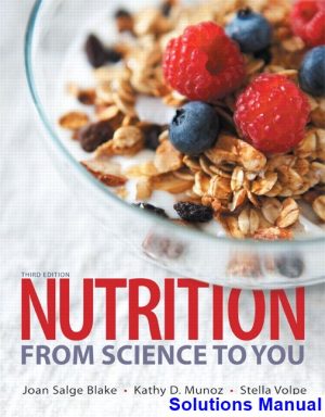 nutrition from science 3rd edition blake solutions manual