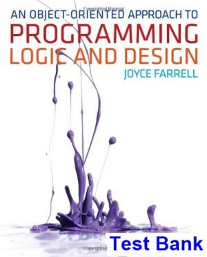 object oriented approach programming logic design 4th edition joyce farrell test bank