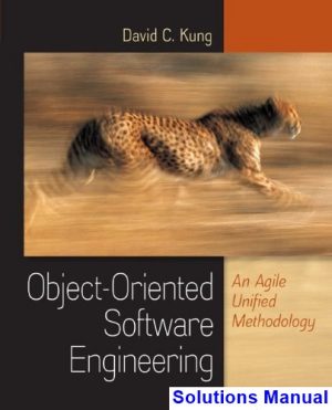 object oriented software engineering agile unified methodology 1st edition kung solutions manual