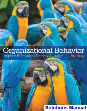 organizational behavior 16th edition robbins solutions manual