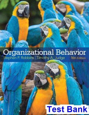 organizational behavior 16th edition robbins test bank