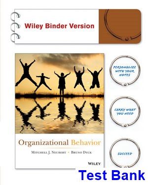organizational behavior 1st edition neubert test bank