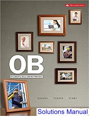 organizational behaviour key concepts canadian 5th edition kinicki solutions manual