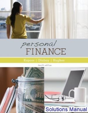 personal finance 10th edition kapoor solutions manual