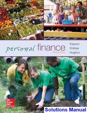 personal finance 11th edition kapoor solutions manual