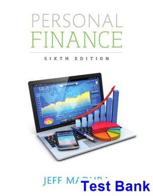 personal finance 6th edition madura test bank