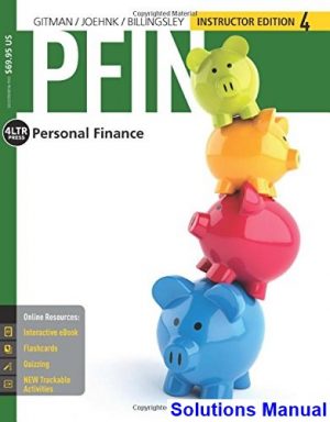 pfin 4 4th edition gitman solutions manual