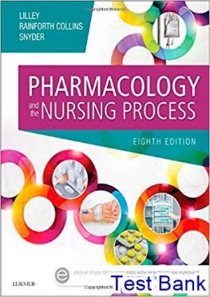 pharmacology and the nursing process 8th edition lilley snyder test bank