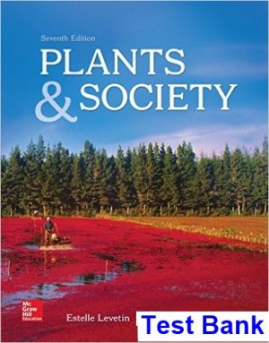 plants society 7th edition levetin test bank