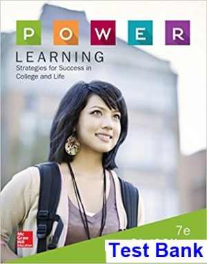 power learning strategies success college life 7th edition feldman test bank