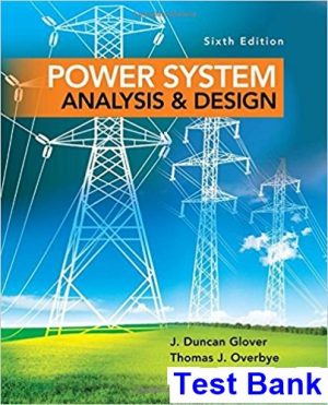 power system analysis design 6th edition glover test bank