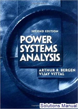 power systems analysis 2nd edition bergen solutions manual