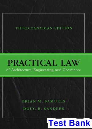 practical law architecture engineering geoscience canadian 3rd edition samuels test bank