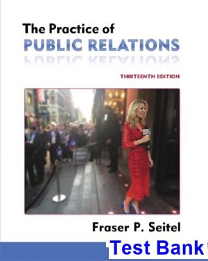 practice public relations 13th edition seitel test bank