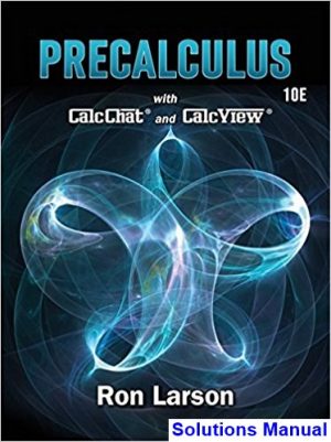 precalculus 10th edition larson solutions manual