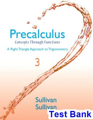 precalculus concepts through functions right triangle approach trigonometry 3rd edition sullivan test bank