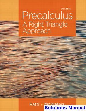 precalculus right triangle approach 3rd edition ratti solutions manual