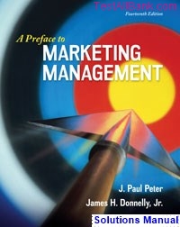 preface marketing management 14th edition peter solutions manual