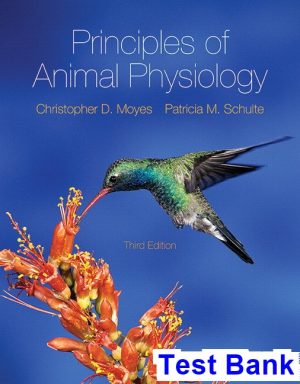 principles animal physiology canadian 3rd edition moyes test bank