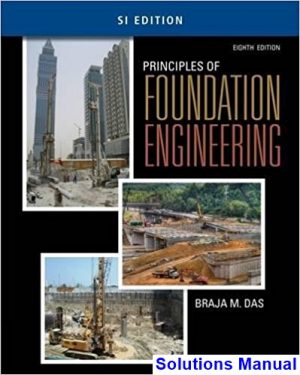 principles foundation engineering si edition 8th edition das solutions manual