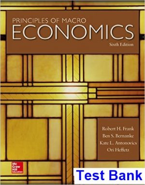 principles macroeconomics 6th edition frank test bank