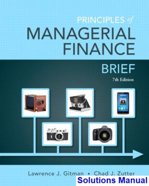 principles managerial finance brief 7th edition gitman solutions manual