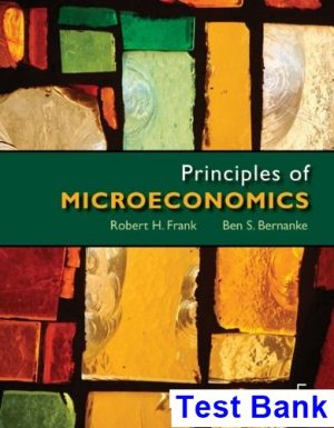 principles microeconomics 5th edition frank test bank